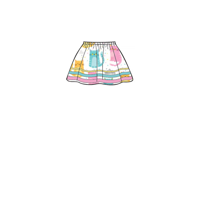 S8961 Children's, Girls', and Dolls' Skirts. Size: 3-14 y
