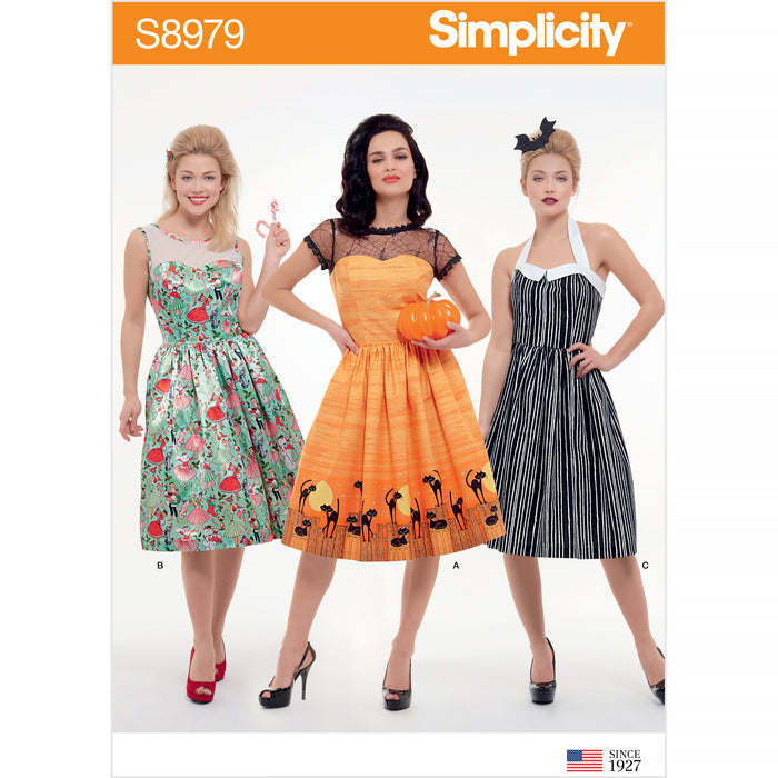 S8979 Misses' Classic Halloween Costume. Size: 32-50