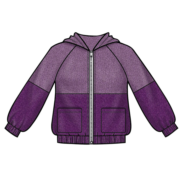 S8999 Children's and Girls' Knit Hooded Jacket. Size: 3-14 y