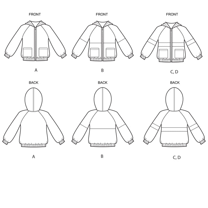 S8999 Children's and Girls' Knit Hooded Jacket. Size: 3-14 y