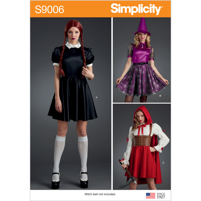 S9006 Misses' Halloween Costumes. Size: 32-48