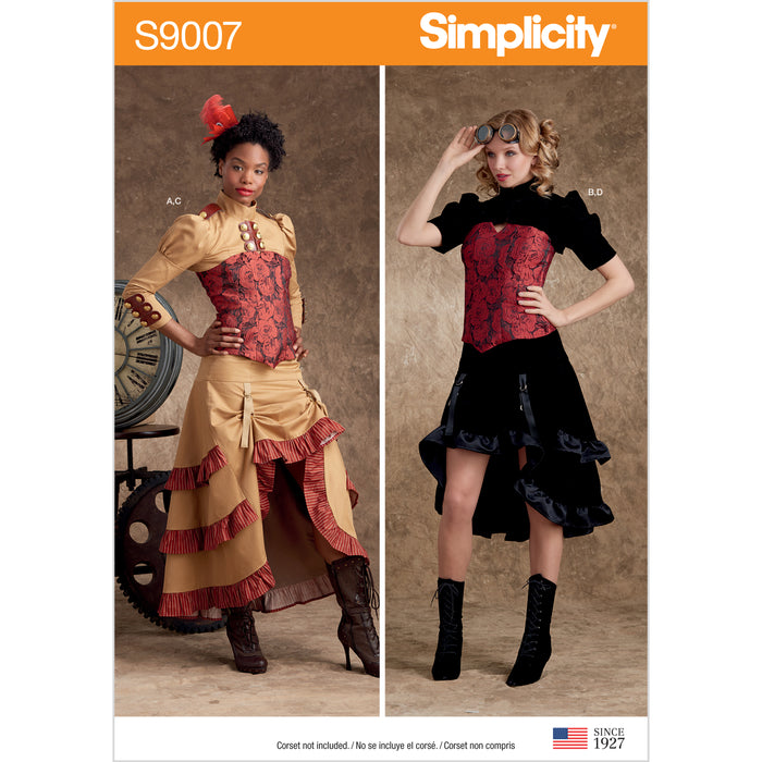 S9007 Misses' Steampunk Costumes. Size: 32-48