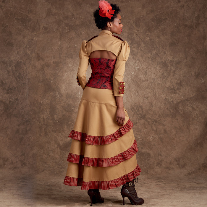 S9007 Misses' Steampunk Costumes. Size: 32-48