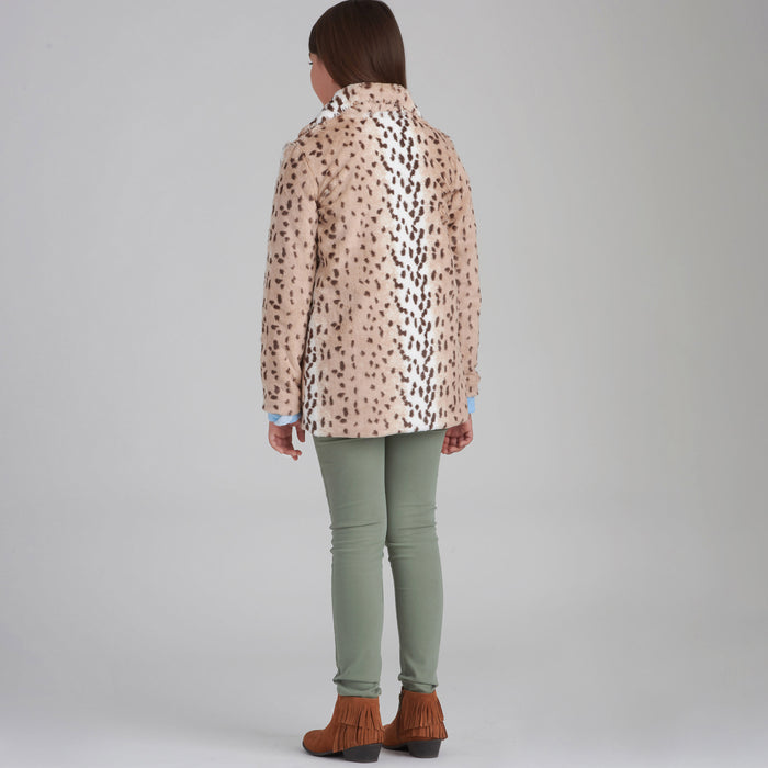 S9027 Children's & Girls' Lined Coat. Size: 3-14 y