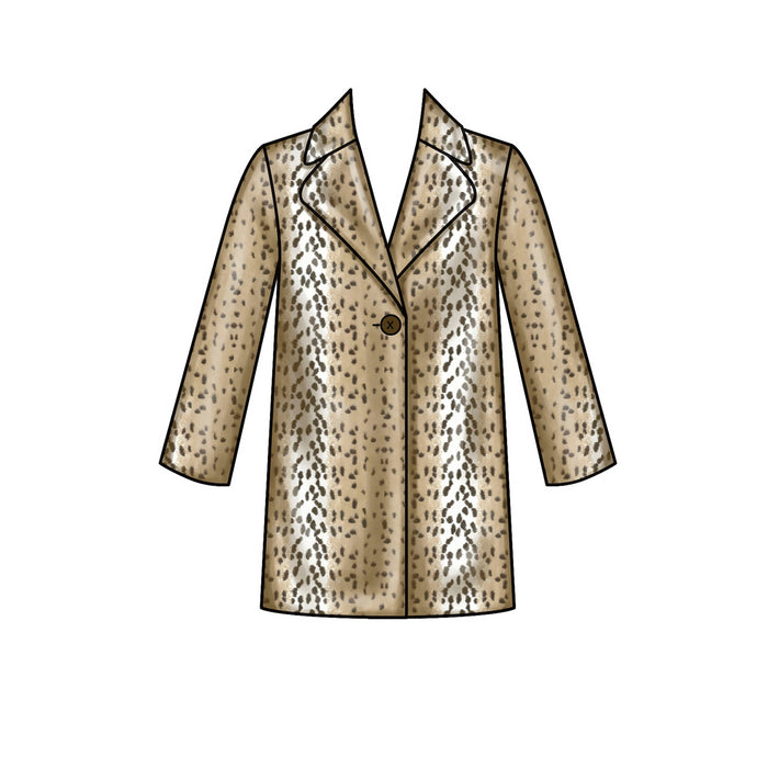 S9027 Children's & Girls' Lined Coat. Size: 3-14 y