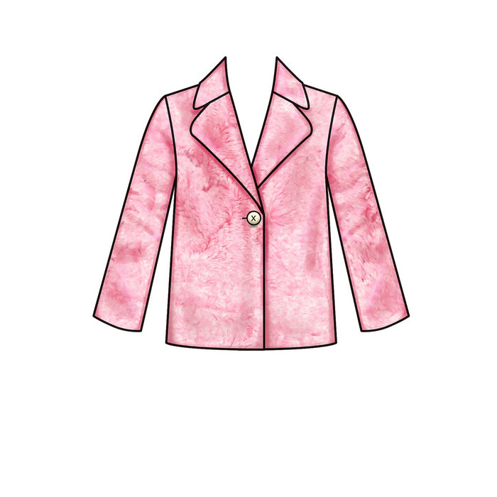 S9027 Children's & Girls' Lined Coat. Size: 3-14 y