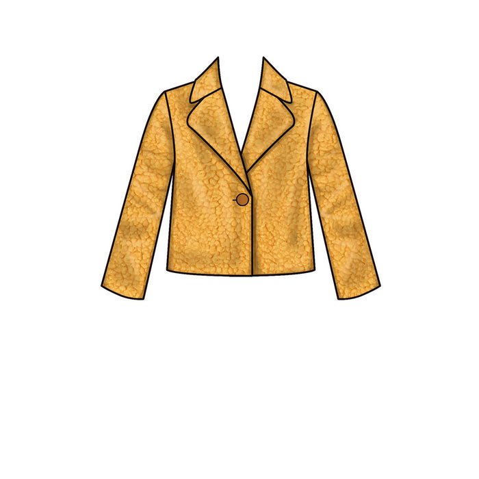 S9027 Children's & Girls' Lined Coat. Size: 3-14 y