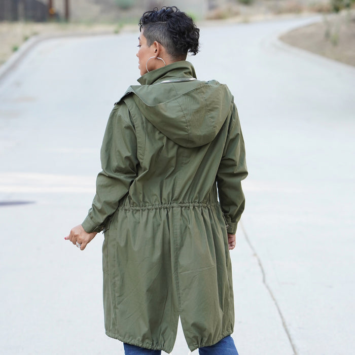 S9052 Misses' Mens & Teen's Jacket & Hood By Mimi G Style. Size: XS-XL