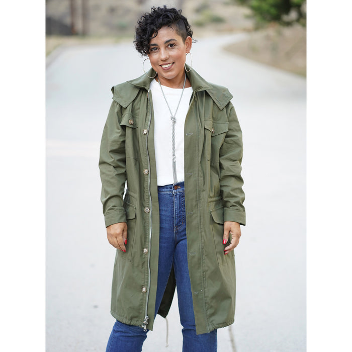 S9052 Misses' Mens & Teen's Jacket & Hood By Mimi G Style. Size: XS-XL