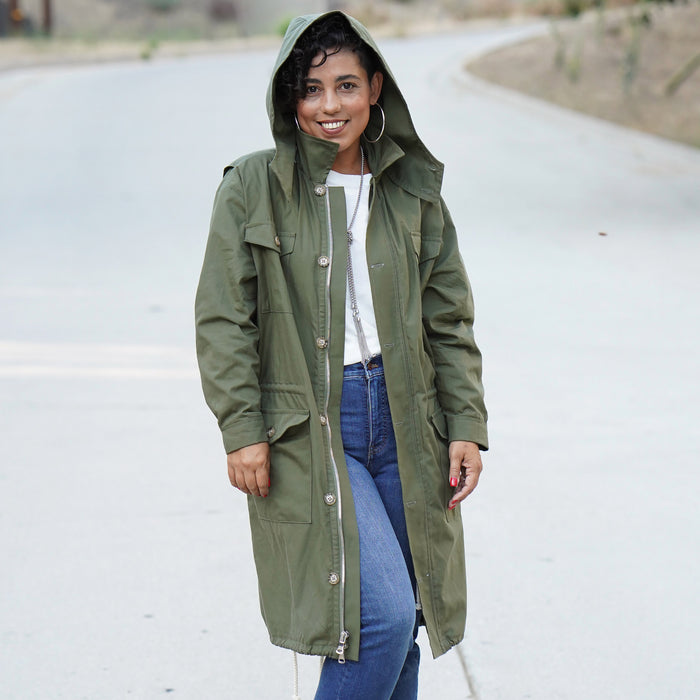 S9052 Misses' Mens & Teen's Jacket & Hood By Mimi G Style. Size: XS-XL