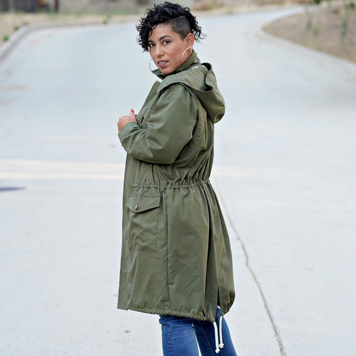 S9052 Misses' Mens & Teen's Jacket & Hood By Mimi G Style. Size: XS-XL