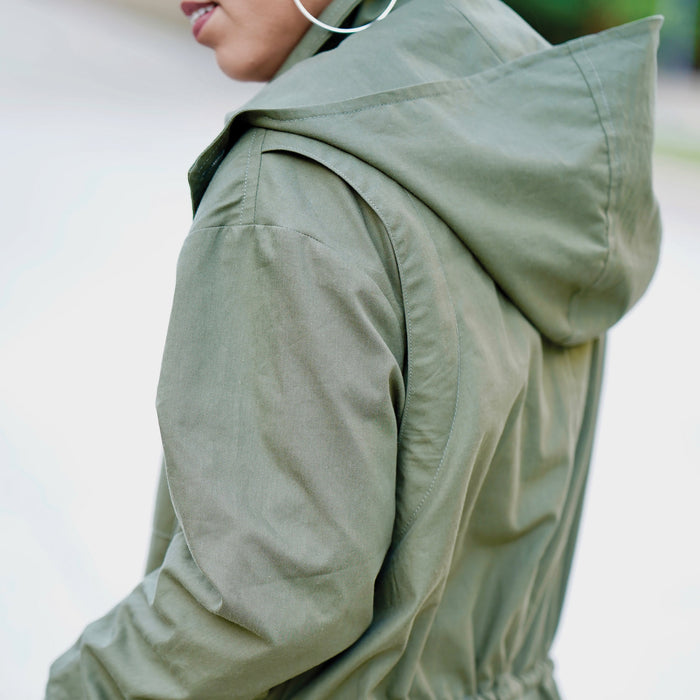 S9052 Misses' Mens & Teen's Jacket & Hood By Mimi G Style. Size: XS-XL