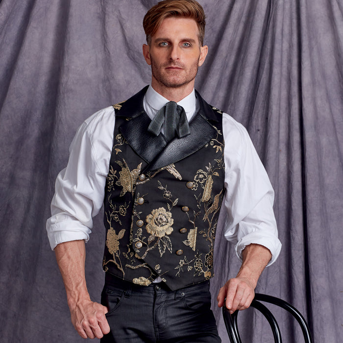 S9087 Men's Steampunk Corset Vests. Size: 48-62