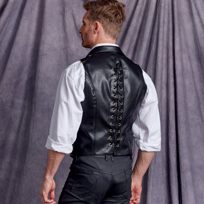 S9087 Men's Steampunk Corset Vests. Size: 48-62