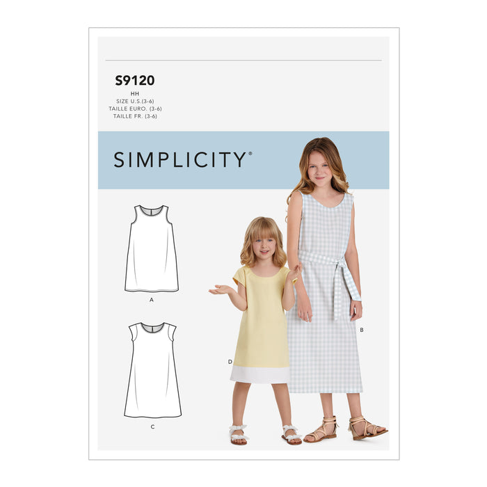 S9120 Children's & Girls' Dresses. Size: 3-14 y