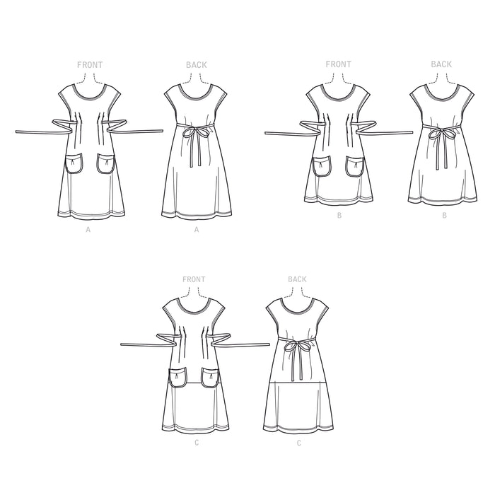 S9122 Misses' Dresses. Size: XS-XL (32-50)