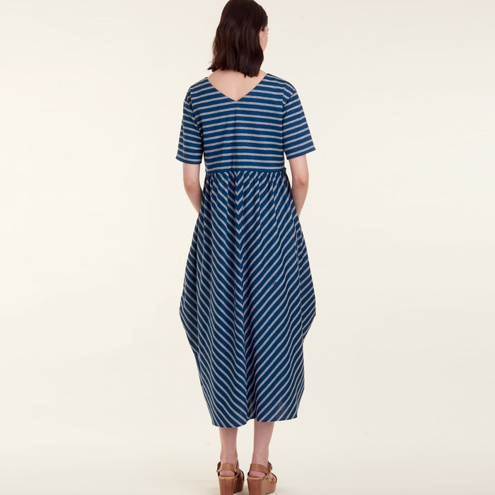 S9140 Misses' Relaxed Pullover Dress. Size: XXS-XXL (30-52)