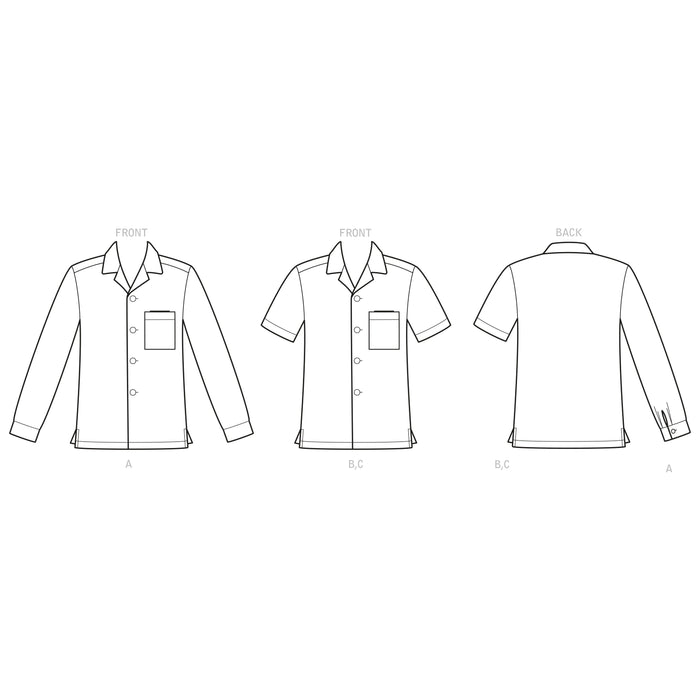 S9157 Men's Open Pointed Collar Shirts. Size: 44-62