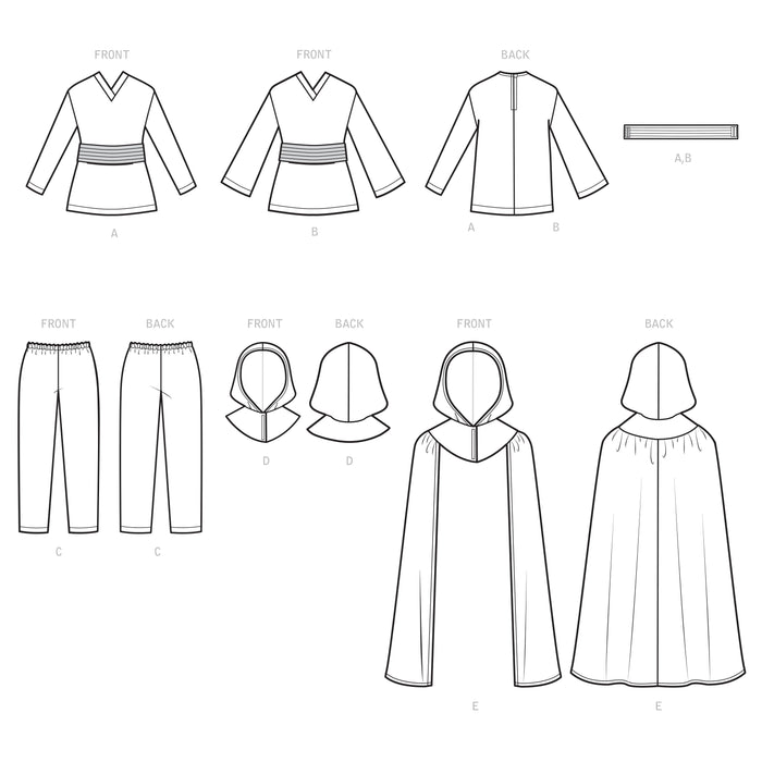S9162 Children's Costumes. Size: 3-8 y