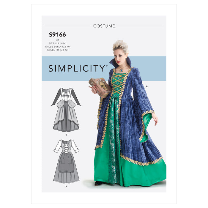 S9166 Misses' Costumes. Size: 32-48