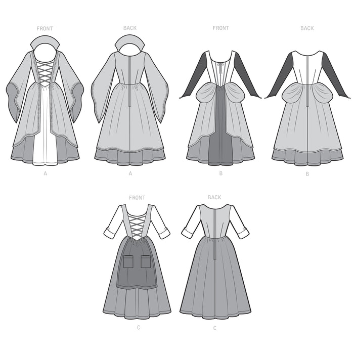S9166 Misses' Costumes. Size: 32-48