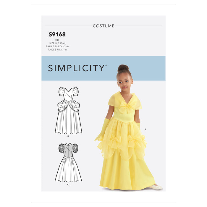 S9168 Children's & Girls' Princess Costumes. Size: 3-14 y