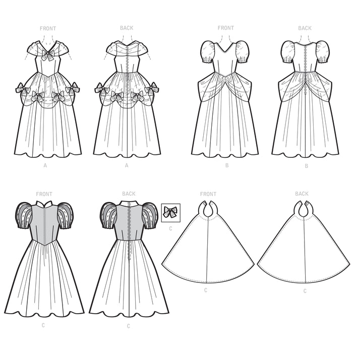 S9168 Children's & Girls' Princess Costumes. Size: 3-14 y