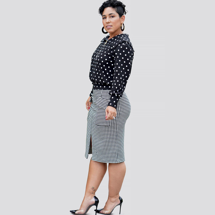S9182 Misses' Knit Top & Skirt By Mimi G Style. Size: 32-50