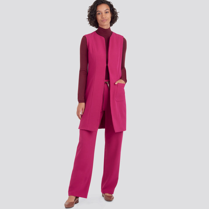 S9184 Misses' & Women's Vest & Pants. Size: 36-54