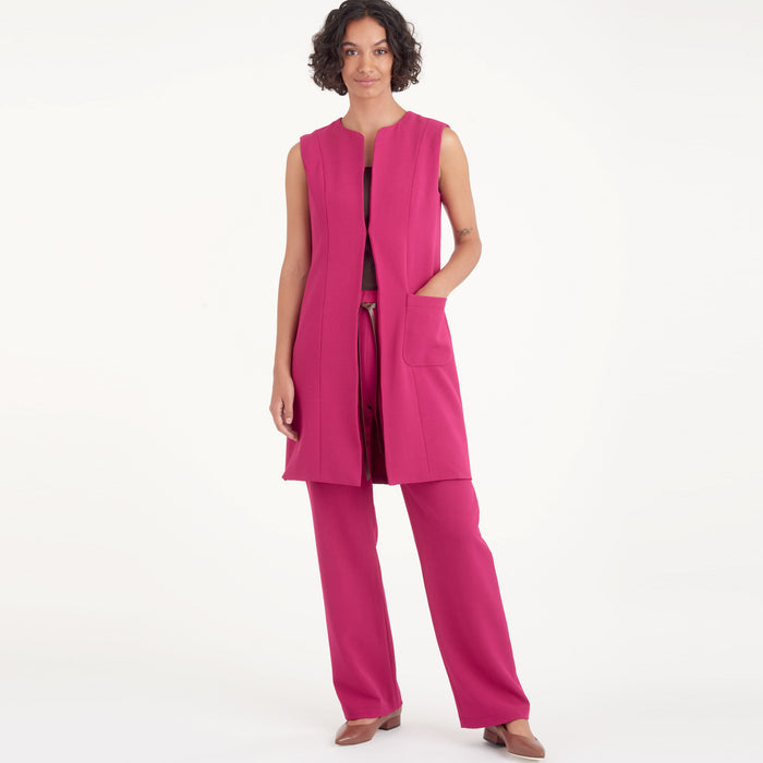 S9184 Misses' & Women's Vest & Pants. Size: 36-54
