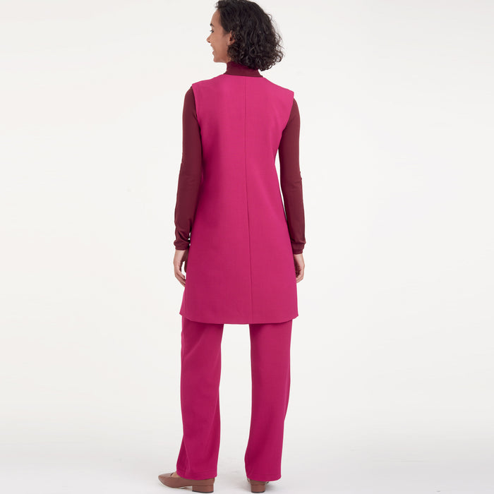 S9184 Misses' & Women's Vest & Pants. Size: 36-54