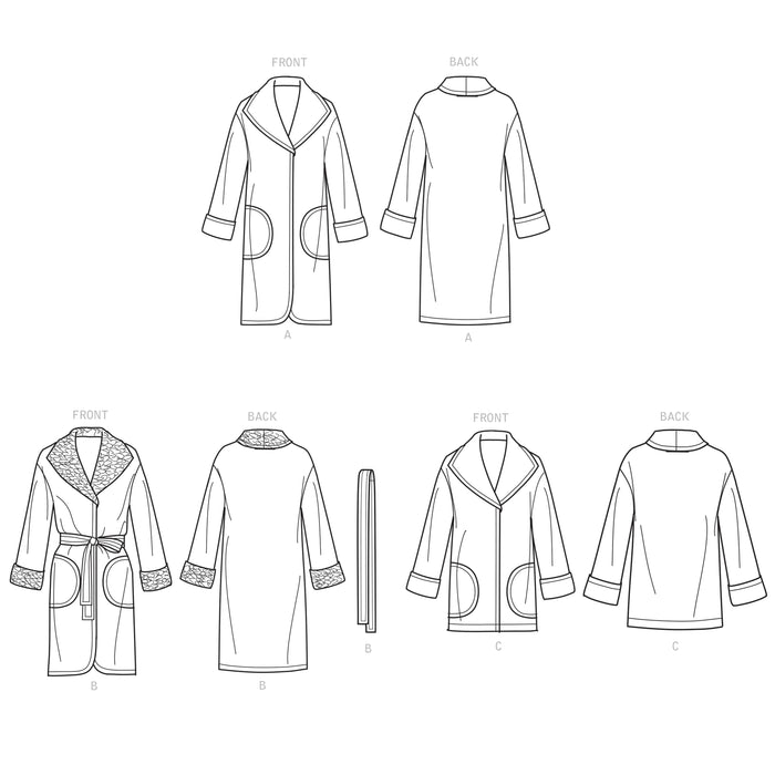 S9187 Misses' Jacket & Coats. Size: XXS-XXL (30-52)