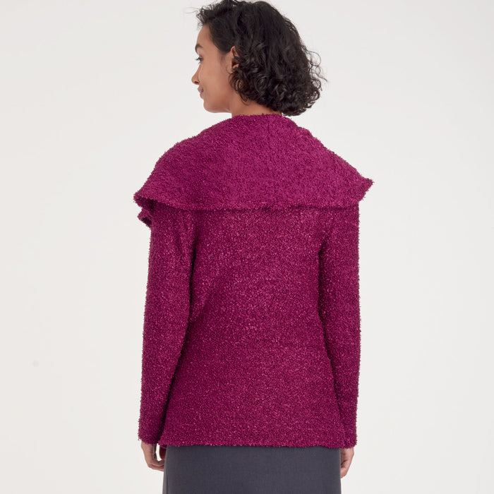 S9189 Misses' Knit Wrap Jacket. Size: XS-XXL (32-52)