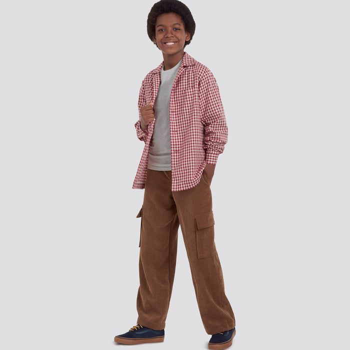 S9201 Children's & Boys' Shirt, Vest & Pull-On Pants. Size: 3-16 y