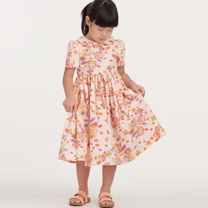 S9245 Children's Dress. Size: 3-8 y