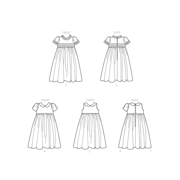S9245 Children's Dress. Size: 3-8 y