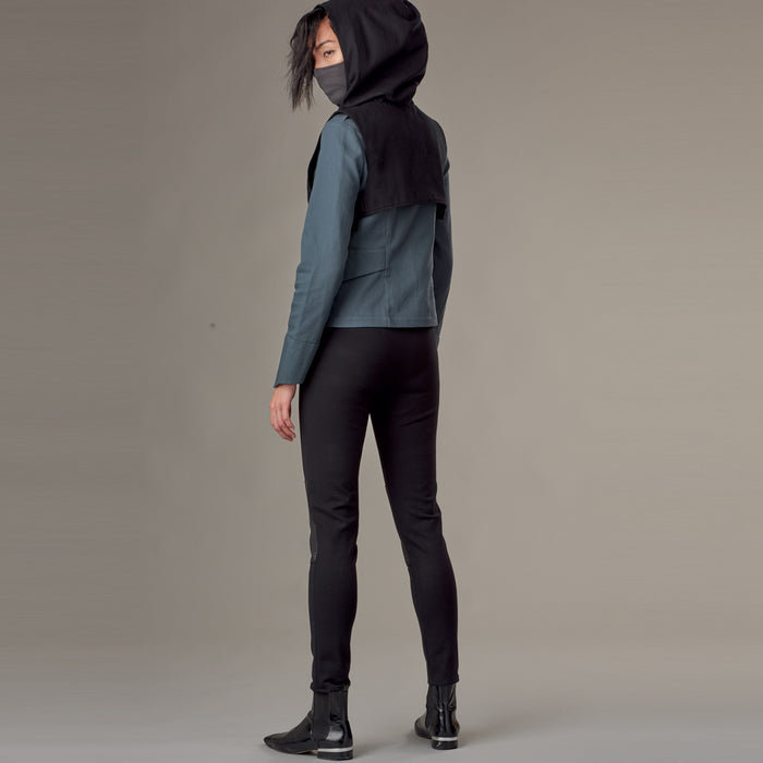 S9249 Misses' Jacket, Pants, Cropped Hooded Tabard, Mask. Size: 32-48