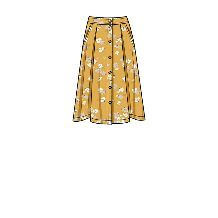 S9267 Misses' Skirt In Three Lengths. Size: 32-50