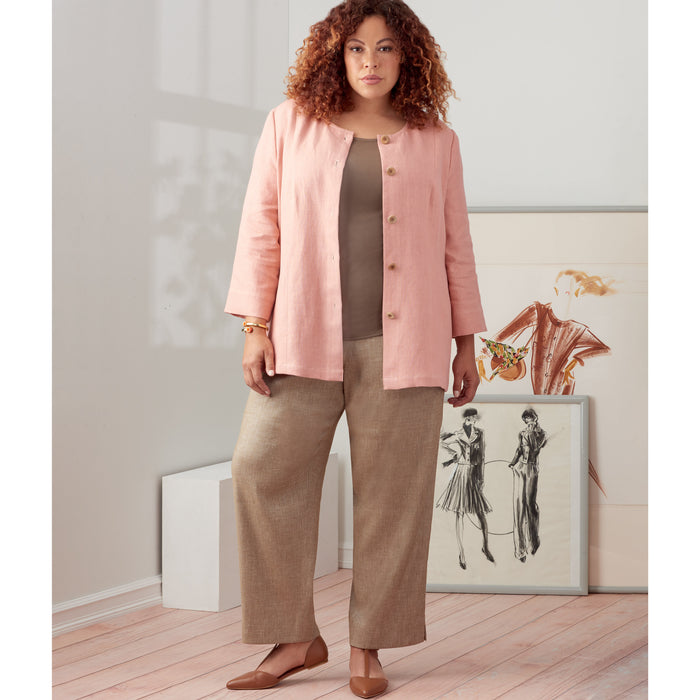 S9269 Women's Jacket, Knit Top & Pants. Size: 44-58
