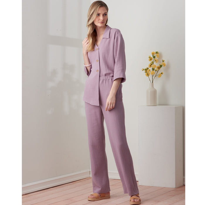 S9270 Misses' Tops & Pants In Two Lengths. Size: 32-50