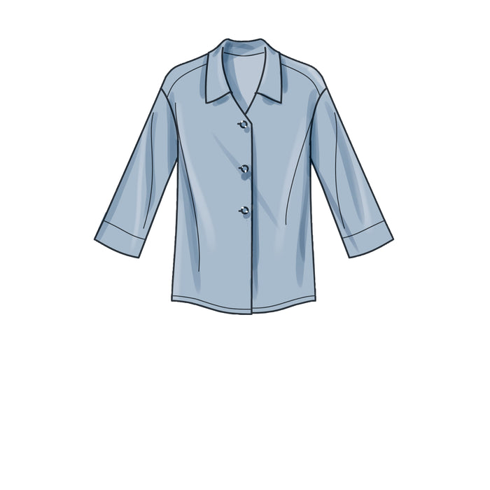 S9270 Misses' Tops & Pants In Two Lengths. Size: 32-50