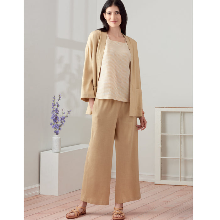 S9271 Misses' Jacket, Top & Pants. Size: 34-52