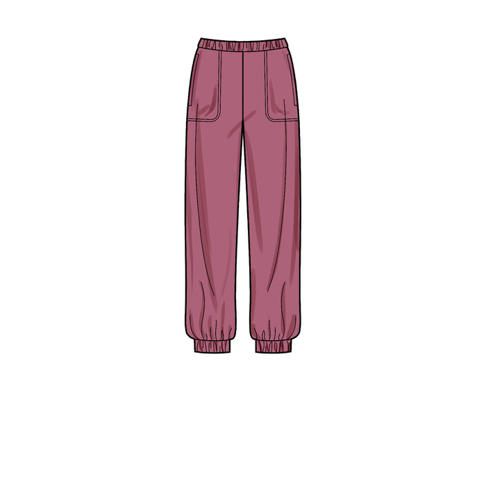 S9278 Unisex Tops In Two Lengths, Pants & Neckpiece. Size: XS-XXL (32-52)