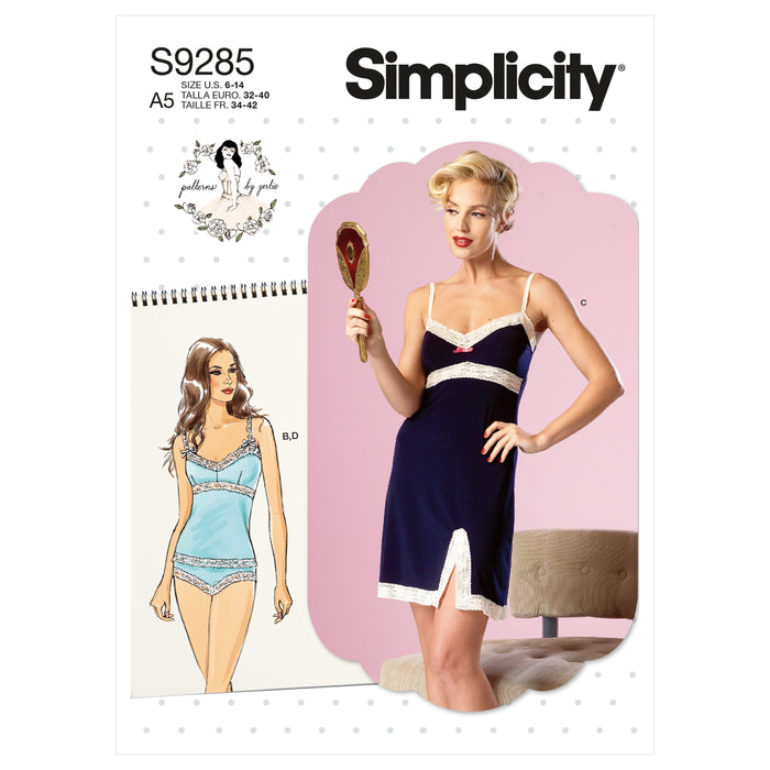 S9285 Misses' Camisoles, Slip & Panties. Size: 32-48