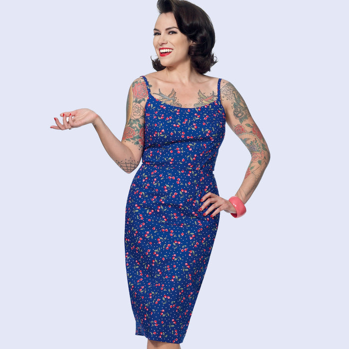 S9291 Misses' Princess Seam Dresses With Straight or Gathered Skirt. Size: 32-48