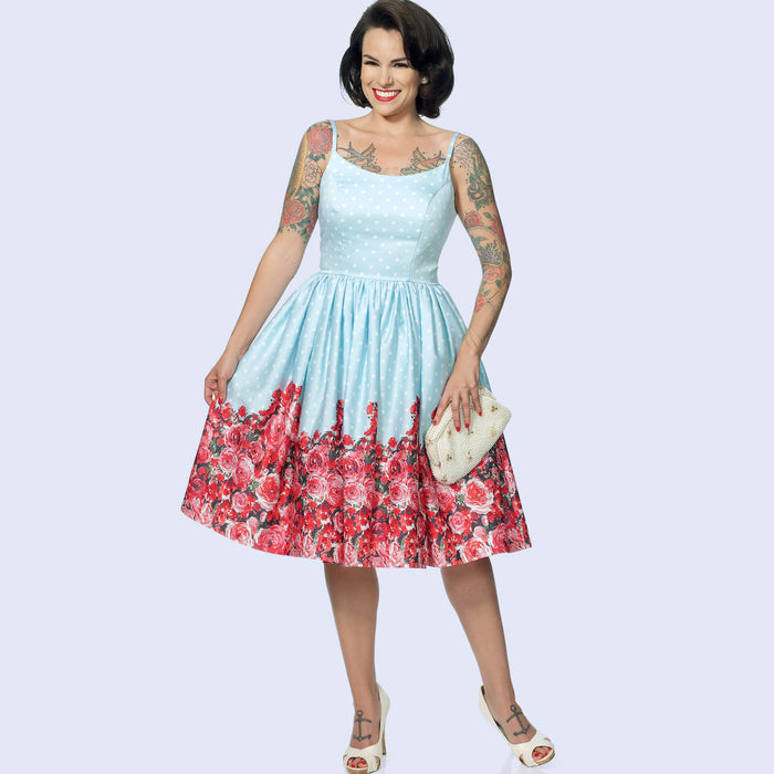 S9291 Misses' Princess Seam Dresses With Straight or Gathered Skirt. Size: 32-48