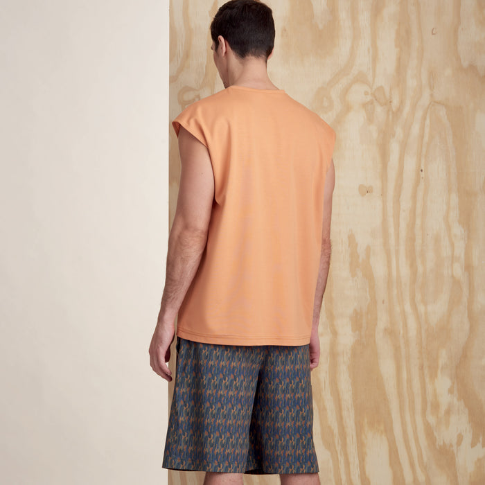 S9314 Men's Knit Top and Shorts. Size: XS-XL (30-48)