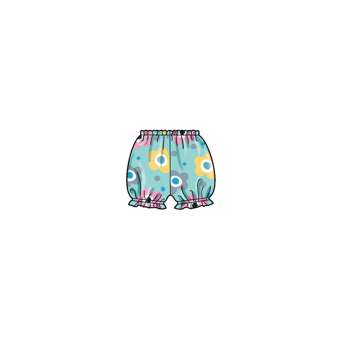 S9319 Toddlers' Criss-Cross Top, Dresses, Rompers and Panties. Size: 6 m-4 y