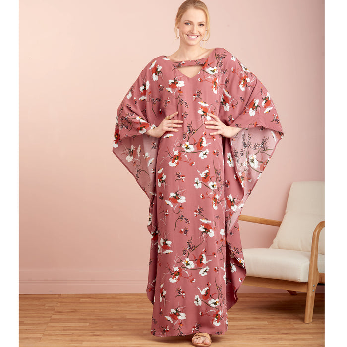 S9323 Misses' Caftans. Size: XS-XL (32-50)