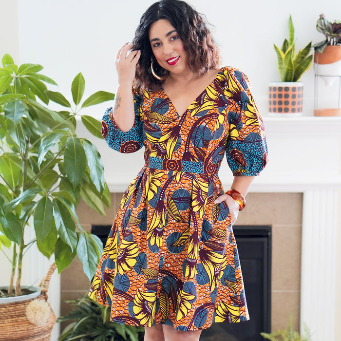 S9329 Misses' Dress in Two Lengths. Size: 32-50